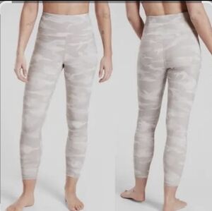 ATHLETA Elation Camo 7/8 Tight Leggings Taupe/Pink NWOT Size 1X